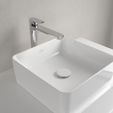 Villeroy & Boch Collaro 38x38 pastatomas ant stalviršio praustuvas Villeroy & Boch Collaro 38x38 pastatomas ant stalviršio praustuvas