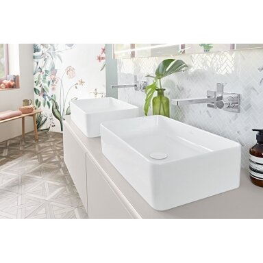 Villeroy & Boch Collaro 56x36 pastatomas ant stalviršio praustuvas Villeroy & Boch Collaro 56x36 pastatomas ant stalviršio praustuvas