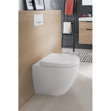 Villeroy & Boch Subway 2.0 DirectFlush 56x37 pristatomas klozetas su lėtaeigiu dangčiu