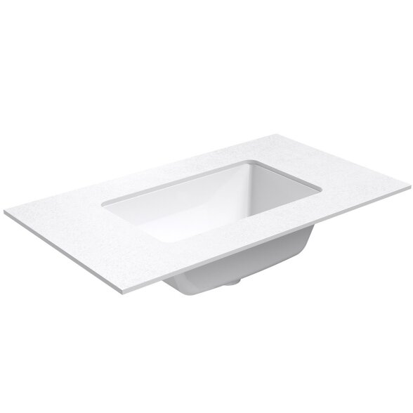 Kamė ILSA HPL stalviršis su klijuotu keraminiu praustuvu 80 cm 7 Kamė ILSA HPL stalviršis su klijuotu keraminiu praustuvu 80 cm 7